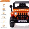 12V Kids Ride On Truck, Electric Car w/Remote Control, 25W Motors, MP3 Player, LED Lights, Double Doors, Safety Belt - 3 of 4