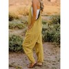 Women's Full Size Sleeveless V-neck Pocketed Jumpsuit - Double Take - 2 of 3
