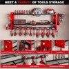 Hausource 3-Tier Power Tool Organizer Shelving Heavy Duty Storage Rack, Red - 2 of 4
