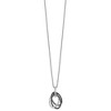 Black Bow Jewelry Black & White Diamond Triple Oval Necklace in Sterling Silver - 2 of 4