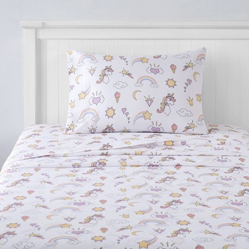 Magical Unicorns Microfiber Kids' Sheet Set By Sweet Home Collection® - image 1 of 4