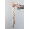 Storied Home 60"L Mango Wood Bead Garland with Jute Tassels - 2 of 4