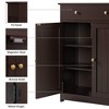 Yaheetech Wooden Bathroom Cabinet with Adjustable Shelf - 4 of 4