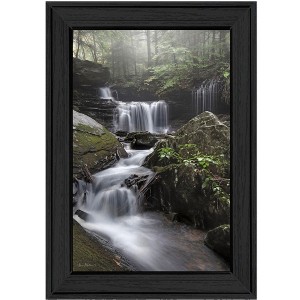 HomeRoots Ricketts Waterfall Black Framed Print Wall Art - 1 of 4