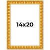 PosterPalooza | 14x20 Bamboo Picture Frame, UV Acrylic, 4 Finishes - Brown, Black, Gold, and Natural - 2 of 4