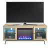 70" Aronson Fireplace TV Stand Blonde Oak - Room & Joy: Electric, Fits up to 120lbs - image 4 of 4