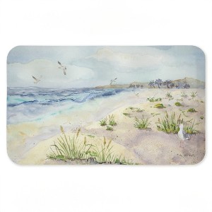 Stupell Industries Seagull by Beach Shore Printed Anti-Fatigue Floor Mat, design by Audrey Jeanne Roberts, 30"x18" - 1 of 4