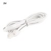 Unique Bargains 2M 6P4C RJ11 to RJ11 Modular Telephone Adapter Cable Phone Cord White - 2 of 4