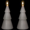 Northlight LED Flameless Flickering Christmas Tree Wax Candles - 10.5" - White - Set of 2 - 3 of 4