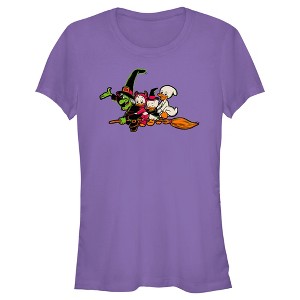 Juniors Womens Mickey & Friends Halloween Huey Dewy and Louie T-Shirt - 1 of 4