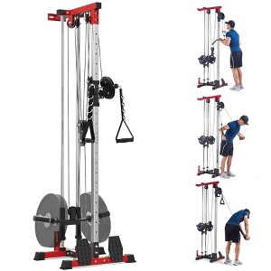 Wall Mount Cable Machine, LAT Pulldown Machine with Adjustable Pulley System for Home Gym - 1 of 4