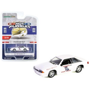 1993 Ford Mustang SSP White "Louisiana State Police State Trooper" "Hot Pursuit" Series 45 1/64 Diecast Model Car by Greenlight - 1 of 3