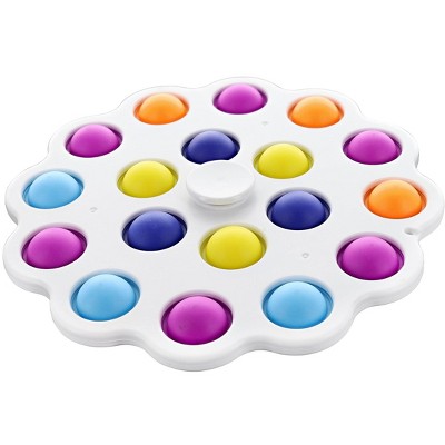 Toynk Pop Fidget Toy White Round 28-button Silicone Bubble Popping
