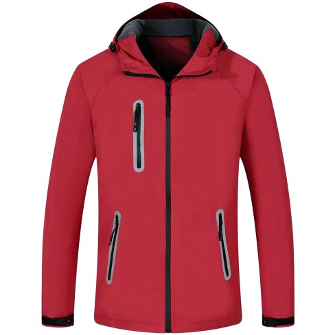 Luke Red Wool Hooded Letterman Jacket