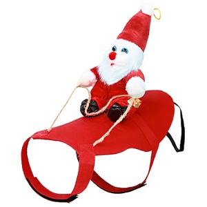 iMountek Pet Christmas Costumes with Bell Clothes New Year Outfit Cosplay Costumes Party Dress Up For Cats - 1 of 4