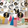 Big Dot of Happiness 1st Birthday Little Mr. Onederful - Boy First Birthday Party Hanging Decor - Party Decoration Swirls - Set of 40 - 2 of 4