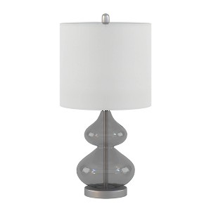 2pc Ellipse Table Lamp Gray (Lamp Only)