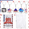 50 Set Memorial Keychain USA Flag Key Ring Acrylic Key Chain Holidays & Events Party Favors - 3 of 4