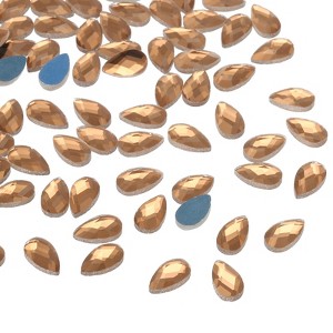 Unique Bargains Glass Horse Eye DIY Jewelry Craft Teardrop Gems 100 Pcs - 1 of 4