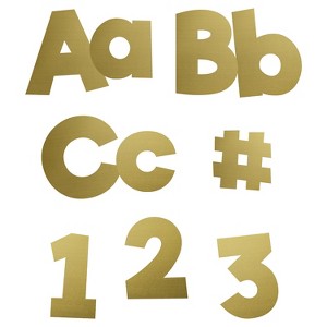 Carson-Dellosa Carson Dellosa Education Sparkle + Shine 4" EZ Letters Gold Foil 219 Pieces - 1 of 2