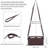 FATMOON Retro Print Crossbody Bag for Women - Small Phone Purse with Western Bohemian Leather Carving and Wristlet Wallet,Elegant - 3 of 4