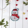 Unique Bargains Christmas Brooches Snowman Plush White 1 Pc - 2 of 4