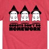 Boys' - Instant Message - Ghosts Don't Do Homework Short Sleeve Graphic T-Shirt - 2 of 4