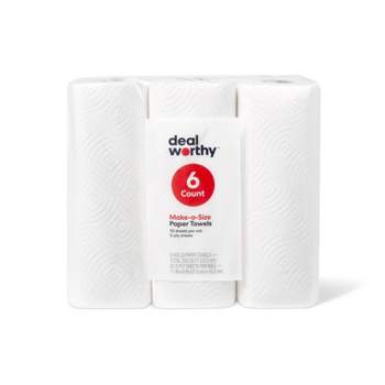Make-A-Size Paper Towels - 6 Rolls - Dealworthy™