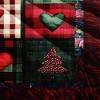 Hachikiko Christmas Plaid Heart & Tree Reversible Bedding Set, Comforter with Pillow Shams, Holiday Bedroom Decor Gift,Twin - 4 of 4