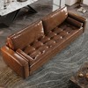 Luck Live  Modern Sofa,leather couch 80.31"furniture living room High-End Vintage Sofa, Sturdy Frame, Comfortable Seating - 4 of 4