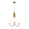 ALOADECOR Modern Glam Glass Globe Bubble Chandelier Sputnik  Hand Blown Glass Pendant Light For Living Room - 3 of 4