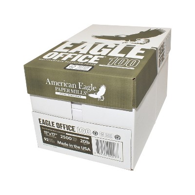 American Eagle Office 100% Recycled 11" x 17" Multipurpose Paper 20 lbs. 92 Brightness White
