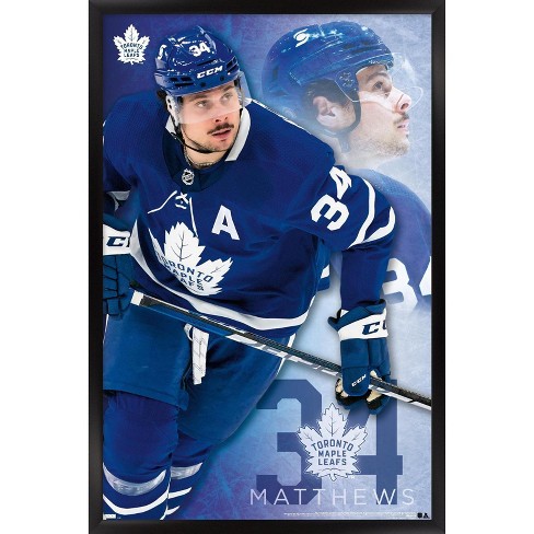 Auston Matthews Poster Toronto Maple Leafs NHL Sports Print 