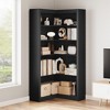 Garvee Corner Bookshelf 71.8'' Farmhouse Corner Bookcase, Tall Bookcase 5 Tier L-Shaped Corner Shelf Large Display Rack - 2 of 4