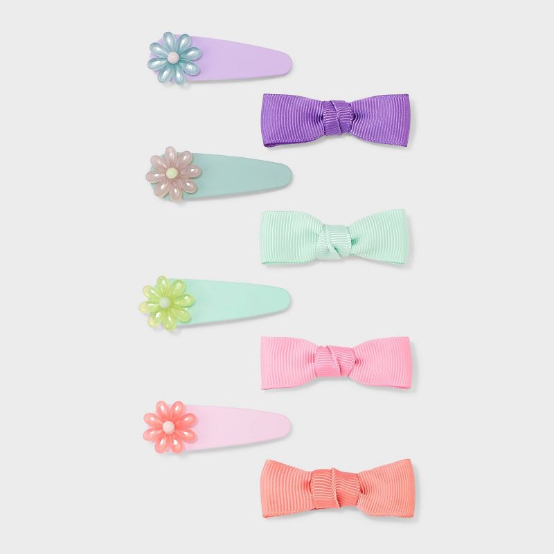 Toddler Girls&#39; 8pc Acrylic Hairclips - Cat &#38; Jack&#8482;, 1 of 6