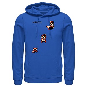 Men's Nintendo Retro Pixel Character Pull Over Hoodie - 1 of 4