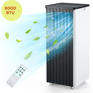 8000 BTU Portable Air Conditioner, 3-in-1 AC Unit with Cooling, Dehumidifier & Fan, Remote Control, Timer,LED Display,for Rooms up to 250 Sq Ft - 1 of 4