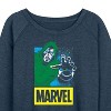 Women's - Marvel - Fantastic Four Doom Lightweight French Terry Wide Neck Long Sleeve Shirt - 2 of 4