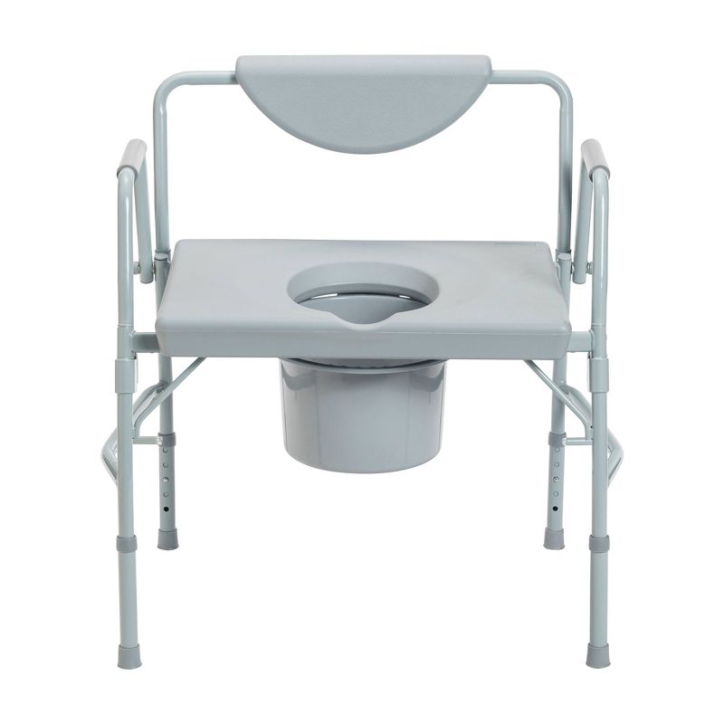 Drive Medical Bariatric Drop Arm Bedside Commode Chair, 4 of 10