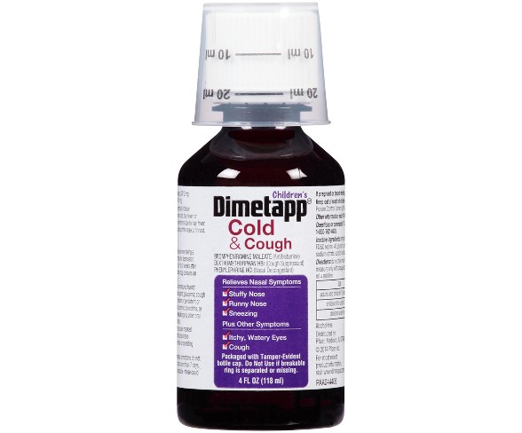 Children's Dimetapp Cough & Cold Relief Liquid - Dextromethorphan - Grape - 4 fl oz