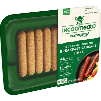 Morningstar Farms Incogmeato Frozen Breakfast Sausage Link - 6.5oz