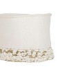 Set of 2 Hand Woven Boucle Bins White by Foreside Home & Garden - 4 of 4