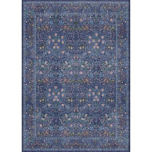 BAGOKIE 5' x 7' Vintage Botanical Washable Area Rug - 1 of 4