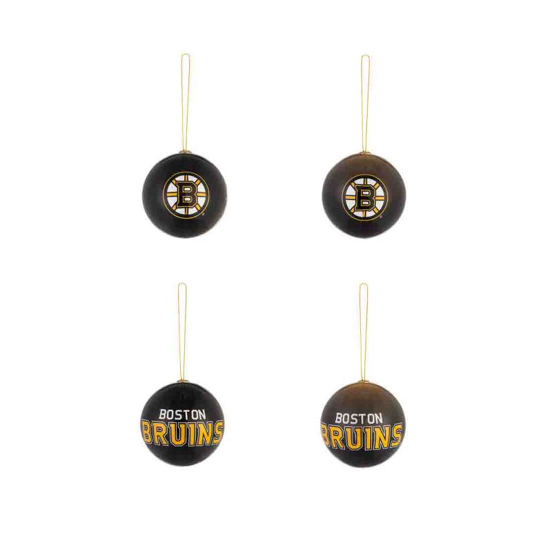 Evergreen Holiday Ball Ornaments, Set of 12, Boston Bruins, 3 of 5