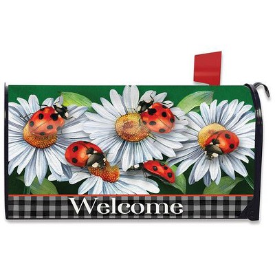 Ladybugs and Daisies Spring Mailbox Cover  - Standard Size - Briarwood Lane