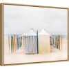 24" x 18" Seaside 5 by Carina Okula Framed Canvas Wall Art - Amanti Art: Modern Style, Vertical Lithograph, Bedroom Decor - 2 of 4