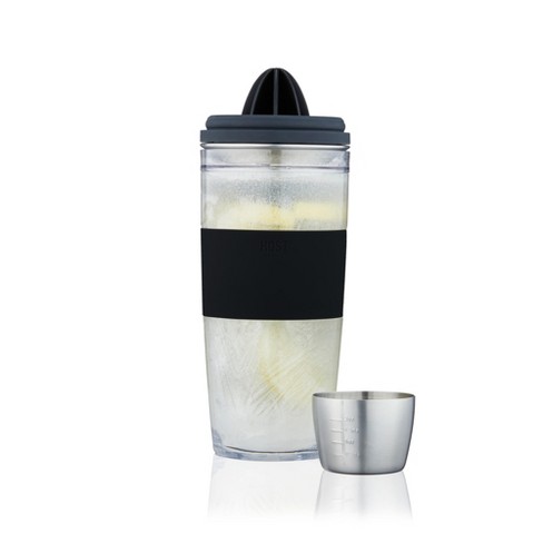 Clear Glass Cocktail Shaker with Stainless Steel Lid