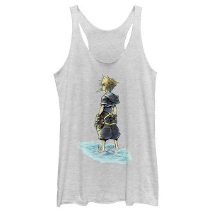Women's Kingdom Hearts 1 Beach Sora Racerback Tank Top - 1 of 4