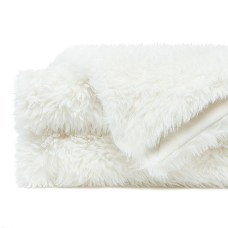 Chanasya Fuzzy Tusicon Faux Longfur Throw Blanket - Plush Blanket, 3 of 7