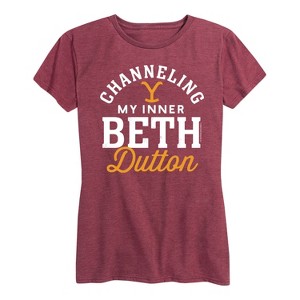Women's - Yellowstone - Channeling Inner Beth Dutton Short Sleeve Graphic T-Shirt - 1 of 4